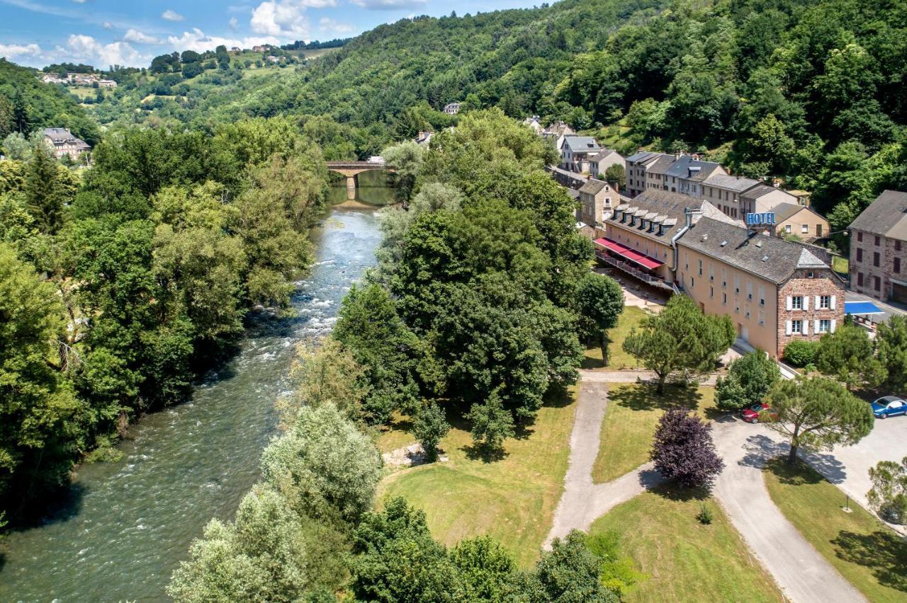 Logis Hotel Restaurant Les 2 Rives - A75, En Bordure De Riviere Banassac Exterior photo