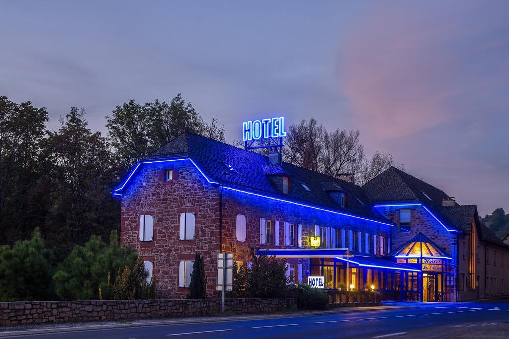 Logis Hotel Restaurant Les 2 Rives - A75, En Bordure De Riviere Banassac Exterior photo